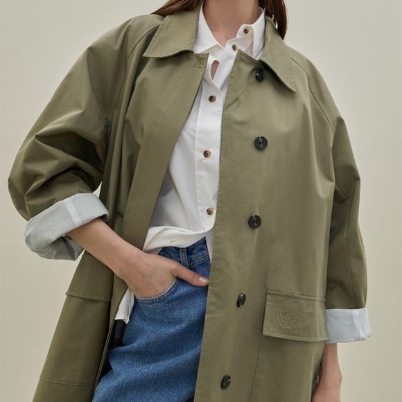 Atelier Nain - Big Pocket Raglan Single Coat (New with Tags) - Picture 1 of 7